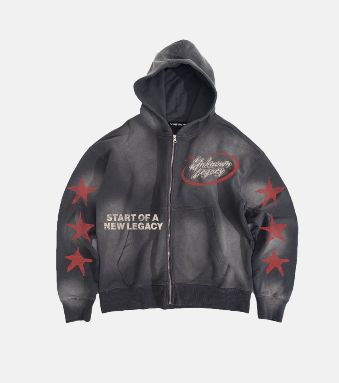 Shooting Star Zip-Up Hoodie